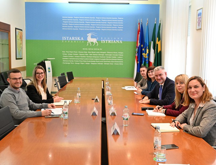 Župan Boris Miletić radni sastanak s načelnicom Kršana Anom Vuksan