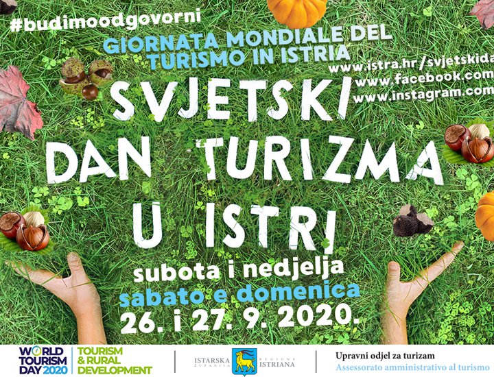 Obilježavanje Svjetskog dana turizma u Istri 2020. godine  (priopćenje)