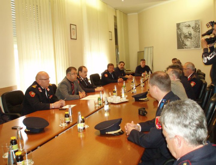 Pola: Ricevimento per la Comunità  dei vigili del fuoco della Regione Istriana