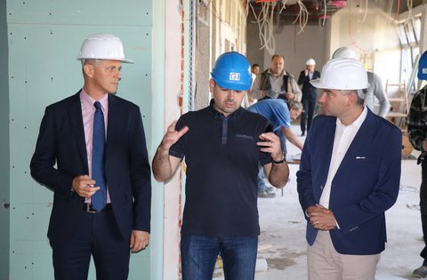 Il Presidente Flego e il Sindaco Miletić hanno visitato il cantiere del nuovo ospedale