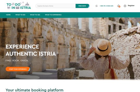 Otkrijte Istru uz To Do in Istria – jedinstvenu booking platformu koja objedinjuje najbolju ponudu poluotoka na jednom mjestu