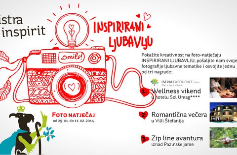 Istra Inspirit foto-natječaj: "Inspirirani ljubavlju" od 29. siječnja do 11. veljače 2014.