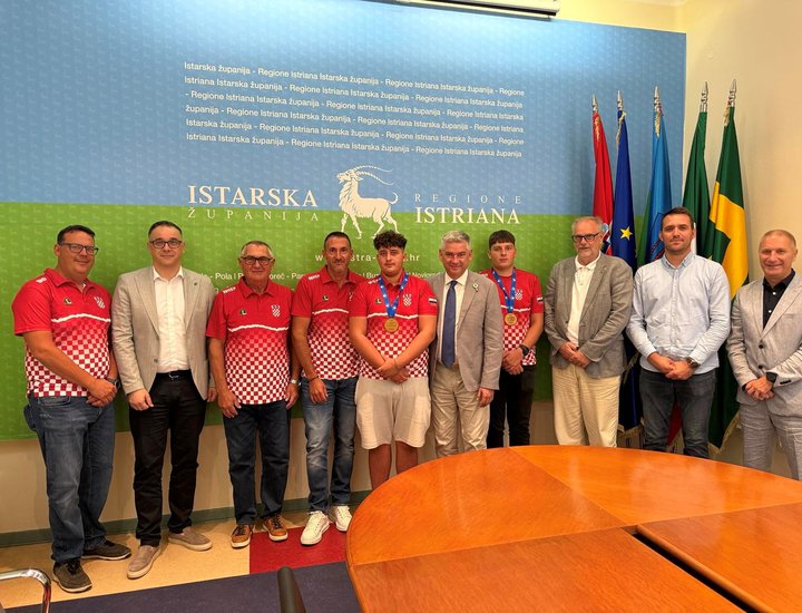 Župan Miletić ugostio uspješne streljaše Hrvatske juniorske reprezentacije iz  Istarske županije