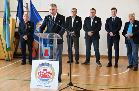 Župan Miletić u Kanfanaru otvorio 27. Svesportsko natjecanje dragovoljaca i veterana Domovinskog rata Istarske županije