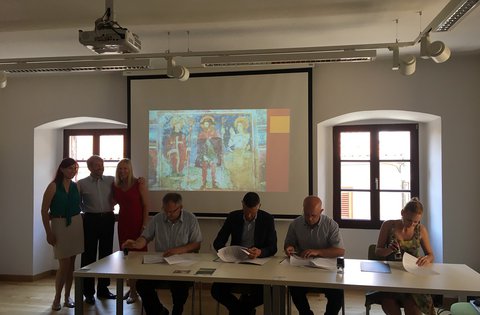 Firmato solennemente l'Accordo di collaborazione sul progetto ''Casa degli affreschi a Draguccio''